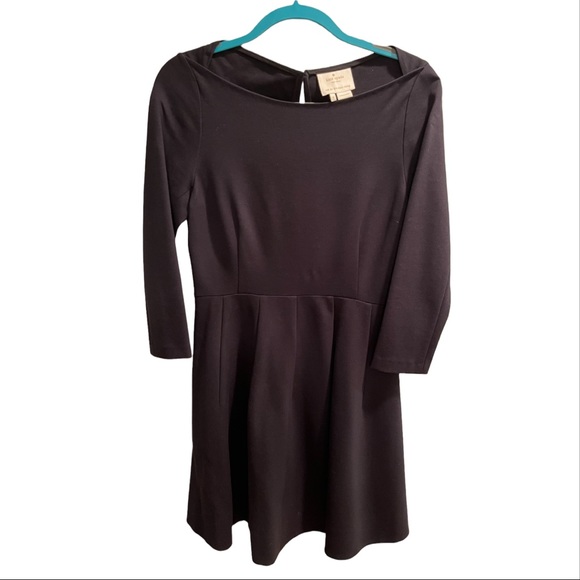 🎉HP🎉Kate Spade Black Boat Neck Classic Long Sleeve Size 8 Night OutDress - Picture 4 of 6